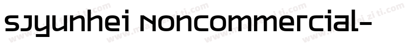 SJyunhei Noncommercial字体转换